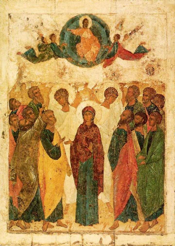 Икона праздничного чина иконостаса Успенского собора во Владимире. 1408 год
