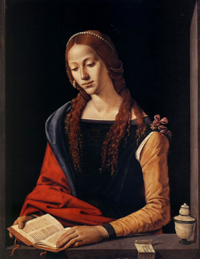 [Clio Team] 1501  Piero di Cosimo  Marie-Madeleine  Huile sur panneau   72x56 cm  Roma, Galleria nazionale d'Arte Antica