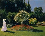Жанна-Маргарита Лекадр в саду