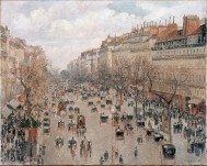 Бульвар Монмартр в Париже 