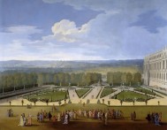 Прогулка Людовика XIV в версальских садах