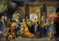 Рыцари Святого Духа отдают честь Людовику XVI в Реймсе