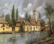Деревня на реке