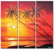 Три пальмы на закате (1094)
