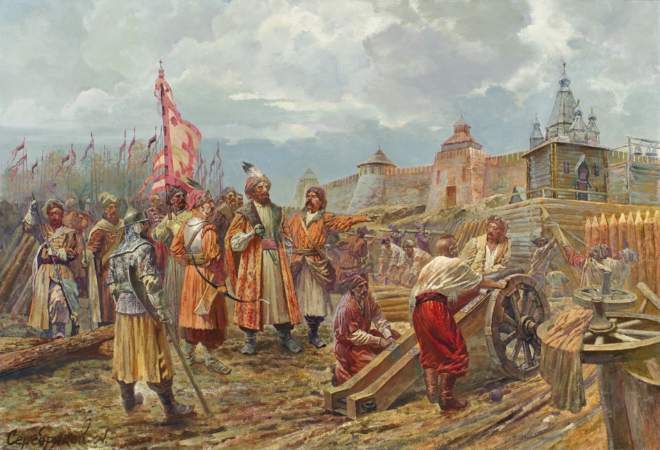 Гетьман Сагайдачний перед Арбатськими воротами Москви жовтень1618 р.
