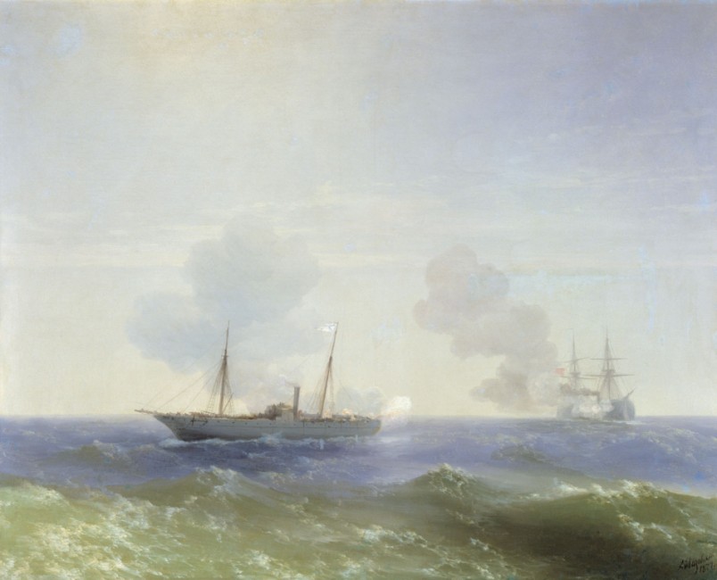 Бой парохода «Веста» с турецким броненосцем «Фехти-Буленд» в Чёрном море 11 июля 1877 года