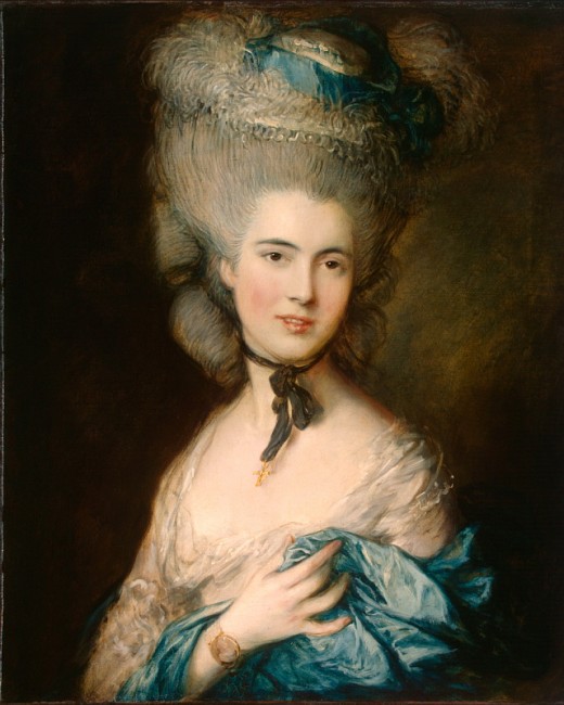 Женщина в голубом (~1780)